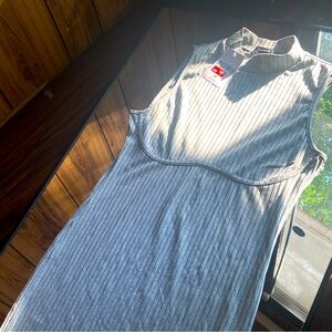 Grey Corset Mini Dress